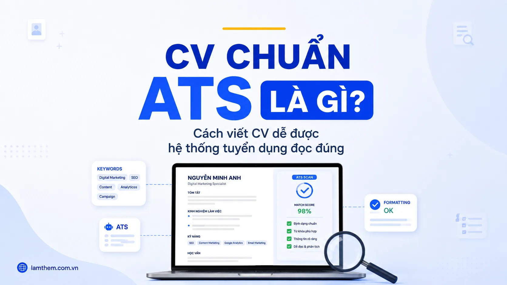 CV Chuẩn ATS Là Gì? Cách Viết CV Dễ Được Hệ Thống Tuyển Dụng Đọc Đúng