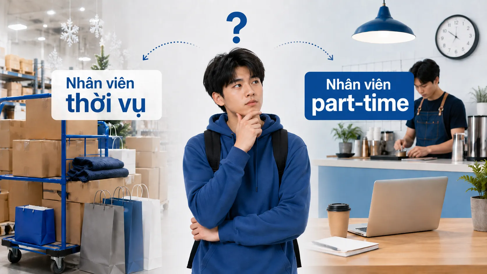 So sánh nhân viên thời vụ và nhân viên part-time: Công việc nào phù hợp với sinh viên hơn?